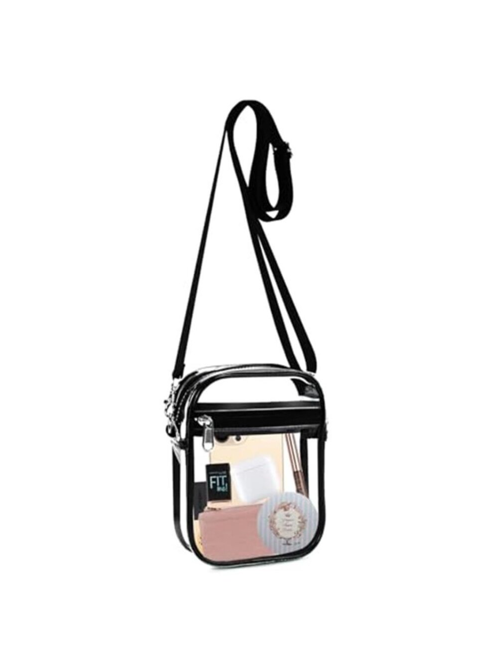 Clear Bag for Stadium Events Transparent Crossbody Purse